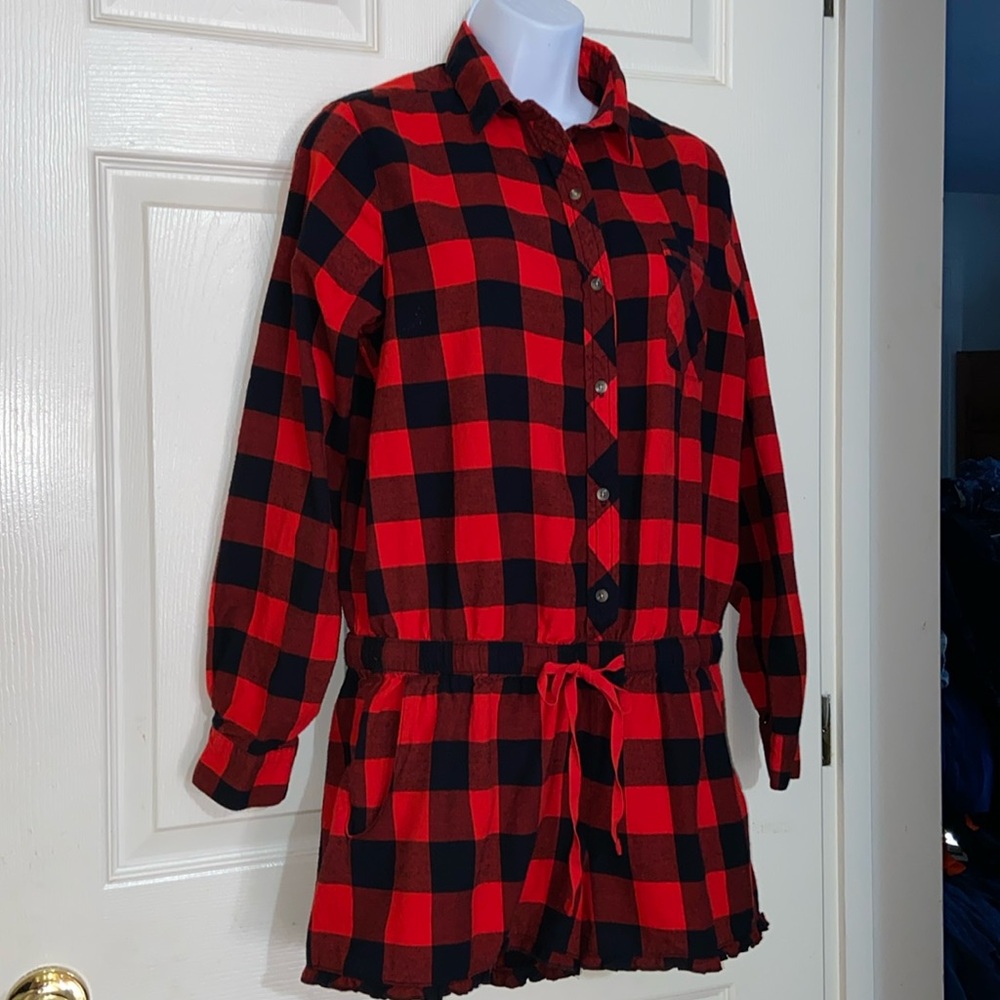 Ladies’ Buffalo Check Romper